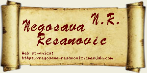 Negosava Resanović vizit kartica
